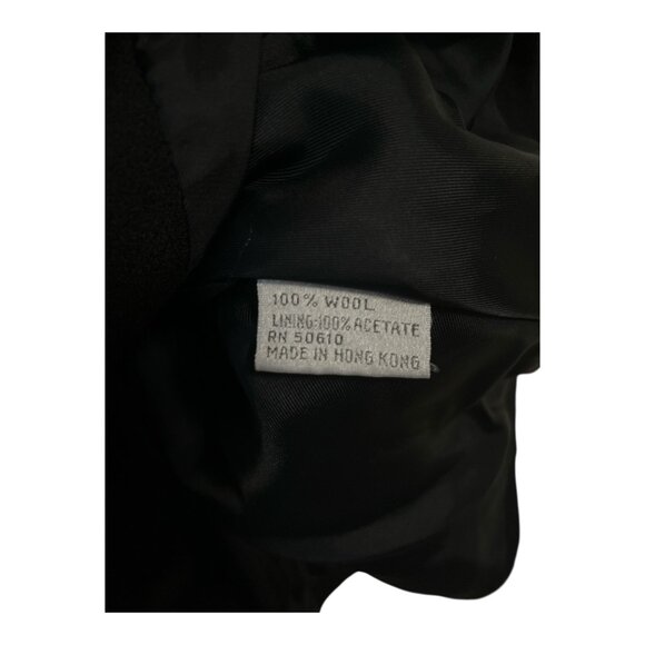 Vintage Nolan Miller Beaded Wool Blazer Jacket Black Floral Sequin Embellished S - Picture 4 of 6